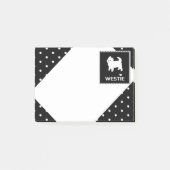 Cute Little Westie - West Highland Terrier Post-it® Notes (Voorkant)