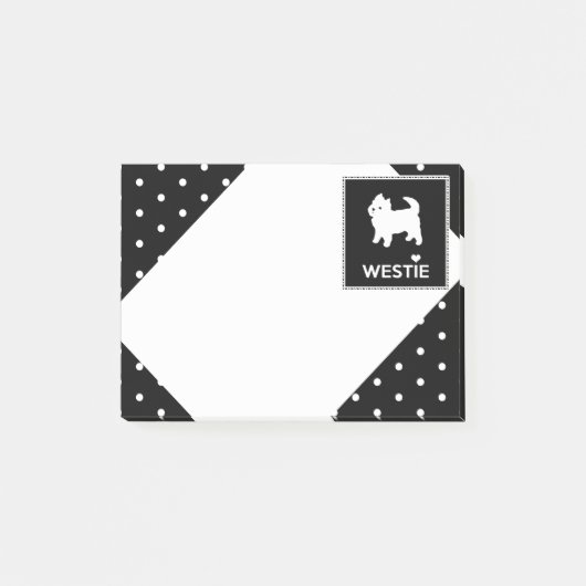 Cute Little Westie - West Highland Terrier Post-it® Notes (Voorkant)