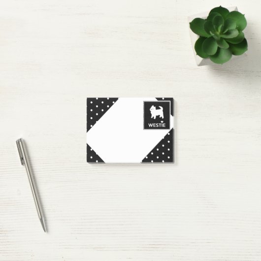 Cute Little Westie - West Highland Terrier Post-it® Notes (Kantoor)
