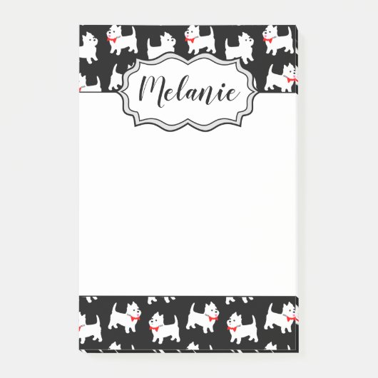 Cute Little Westie - West Highland White Terriers Post-it® Notes (Voorkant)