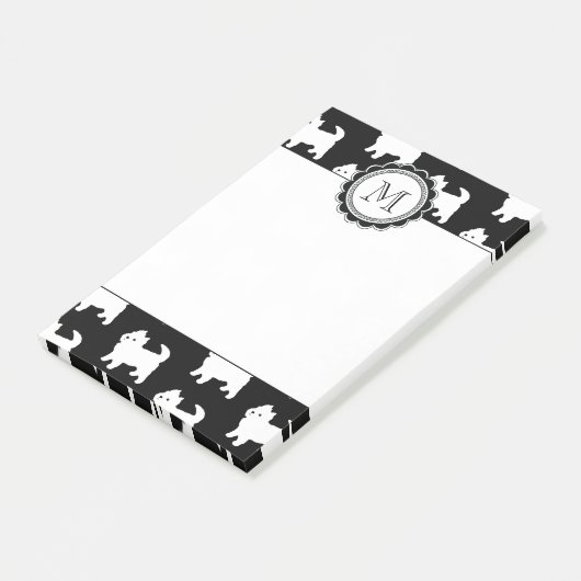 Cute Little Westie - West Highland White Terriers Post-it® Notes (Schuin)