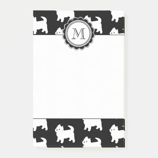 Cute Little Westie - West Highland White Terriers Post-it® Notes (Voorkant)