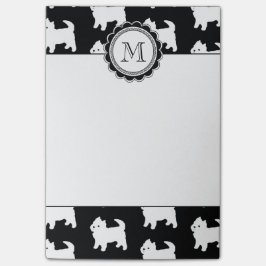 Cute Little Westie - West Highland White Terriers Post-it® Notes