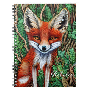 Cute Little Wilderness Fox Notitieboek