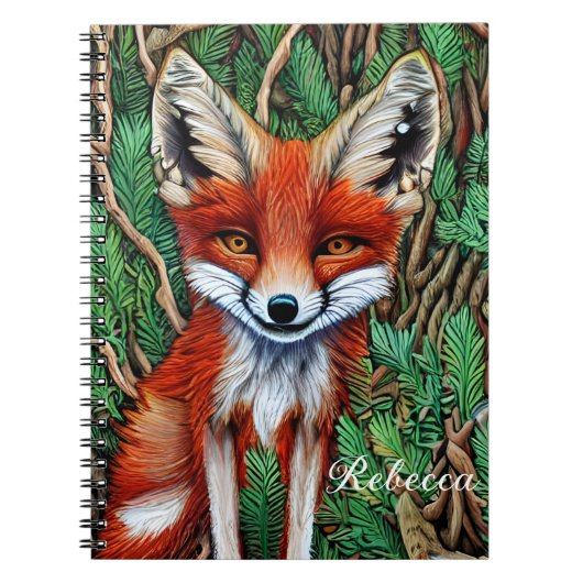 Cute Little Wilderness Fox Notitieboek (Voorkant)