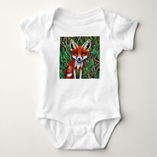 Cute Little Wilderness Fox Romper (Voorkant)