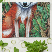 Cute Little Wilderness Fox Theedoek (Gevouwen)