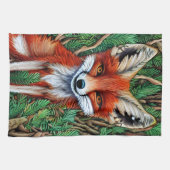 Cute Little Wilderness Fox Theedoek (Horizontaal)