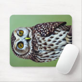 Cute Little Wilderness Woodland Owl Muismat (Met muis)