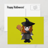 Cute Little Witch Briefkaart (Voorkant / Achterkant)