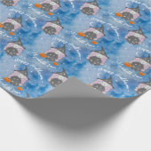 Cute Little Witch Children's Halloween Gift Cadeaupapier (Hoek)