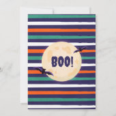 Cute Little Witch Halloween Party Invitation Kaart (Achterkant)