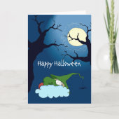 Cute Little Witch Halloween Wenskaart Feestdagen Kaart (Voorkant)