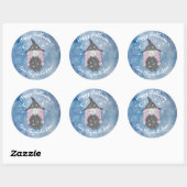 Cute Little Witch Kinder Halloween Feestje Ronde Sticker (Vel)