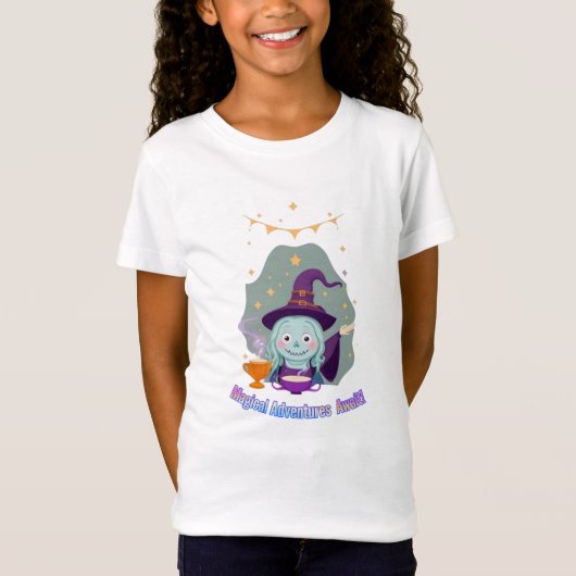 Cute Little Witch T-shirt (Voorkant)