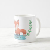 Cute Little Woodland Fox Specialized Kinder Mok (Voorkant rechts)