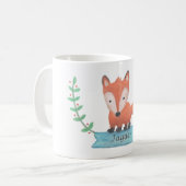 Cute Little Woodland Fox Specialized Kinder Mok (Voorkant links)
