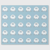 Cute little Yeti Cadeaupapier (Vlak)