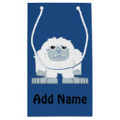 Cute little Yeti Klein Cadeauzakje (Achterkant)