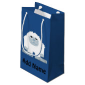 Cute little Yeti Klein Cadeauzakje (Achterkant Gekanteld)