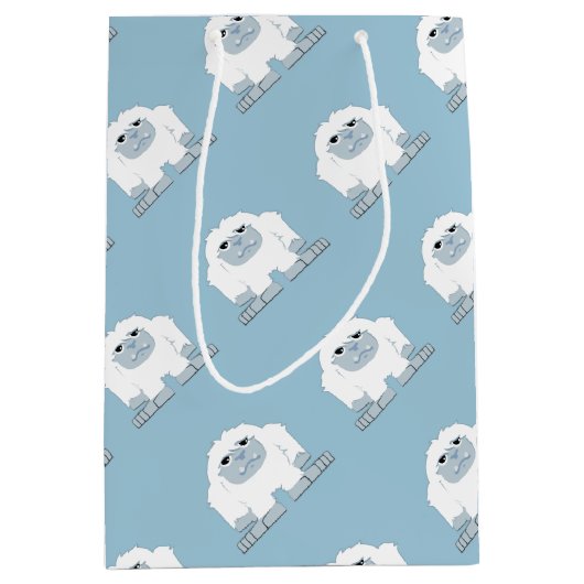 Cute Little Yeti Medium Cadeauzakje (Voorkant)