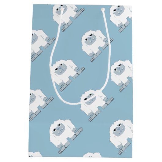 Cute Little Yeti Medium Cadeauzakje (Achterkant)