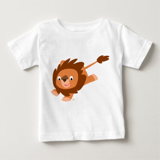 Cute Lively Cartoon Lion Baby T-shirt (Voorkant)