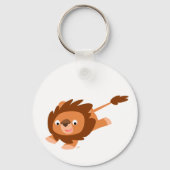 Cute Lively Cartoon Lion Sleutelhanger (Voorkant)