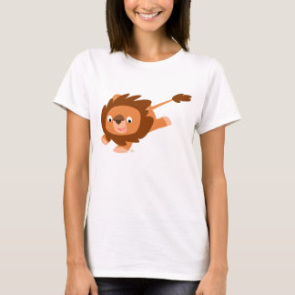 Cute Lively Cartoon Lion Women T shirt