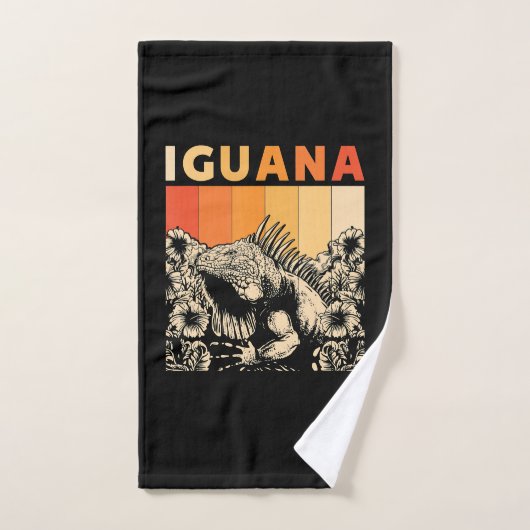 Cute Lizard Iguana Reptil Gift Iguana Handdoek (Handdoek)