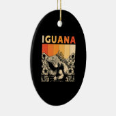 Cute Lizard Iguana Reptil Gift Iguana Keramisch Ornament (Rechts)