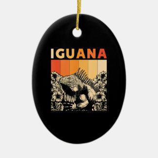 Cute Lizard Iguana Reptil Gift Iguana Keramisch Ornament