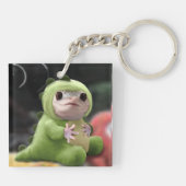 Cute Lizard Plushie Sleutelhanger (Achterkant)