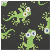 Cute Lizards Kinder Gecko Cartoon Stof (Close Up)
