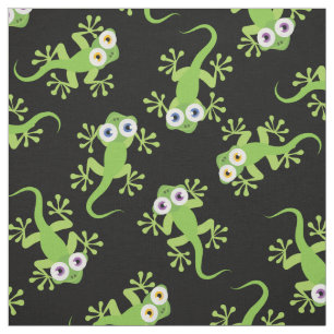 Cute Lizards Kinder Gecko Cartoon Stof