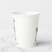 Cute Llama Alpaca Custom Name Birthday Party Papieren Bekers (Links)