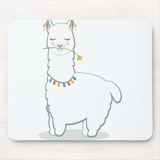 Cute llama alpaca muismat (Voorkant)