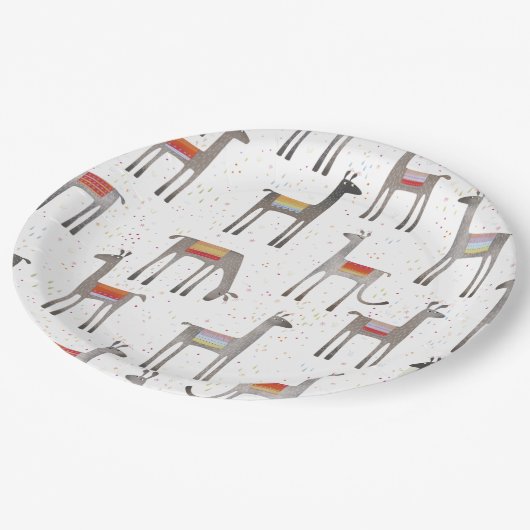 Cute Llama Alpaca Papieren Bordje (Gekanteld)