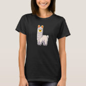 Cute llama alpaca Pixel Retro Gaming Style   T-shirt (Voorkant)