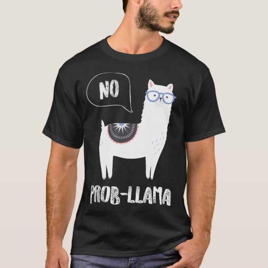 Cute Llama Alpaca Prob Llama  Farm Animals T-shirt (Voorkant)