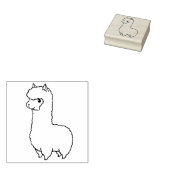 Cute Llama/Alpaca Rubberstempel (Gestempeld)
