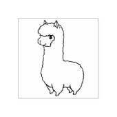 Cute Llama/Alpaca Rubberstempel (Afrduk)