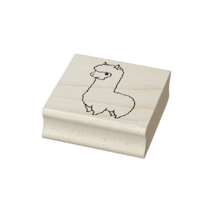 Cute Llama/Alpaca Rubberstempel