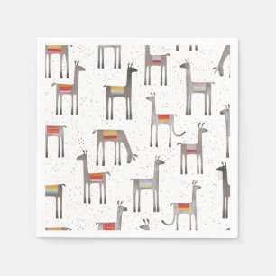 Cute Llama Alpaca Servet