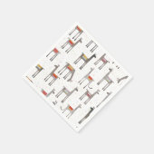 Cute Llama Alpaca Servet (Hoek)