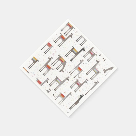 Cute Llama Alpaca Servet (Hoek)