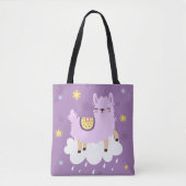 Cute Llama/Alpaca Tote Bag (Voorkant)