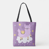 Cute Llama/Alpaca Tote Bag (Achterkant)