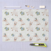 Cute llama animal alpaca bloemen Weefpapier Tissuepapier (Craft)