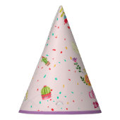 Cute Llama Animal Birthday Party Colorful Mexican Feesthoedjes (Links)